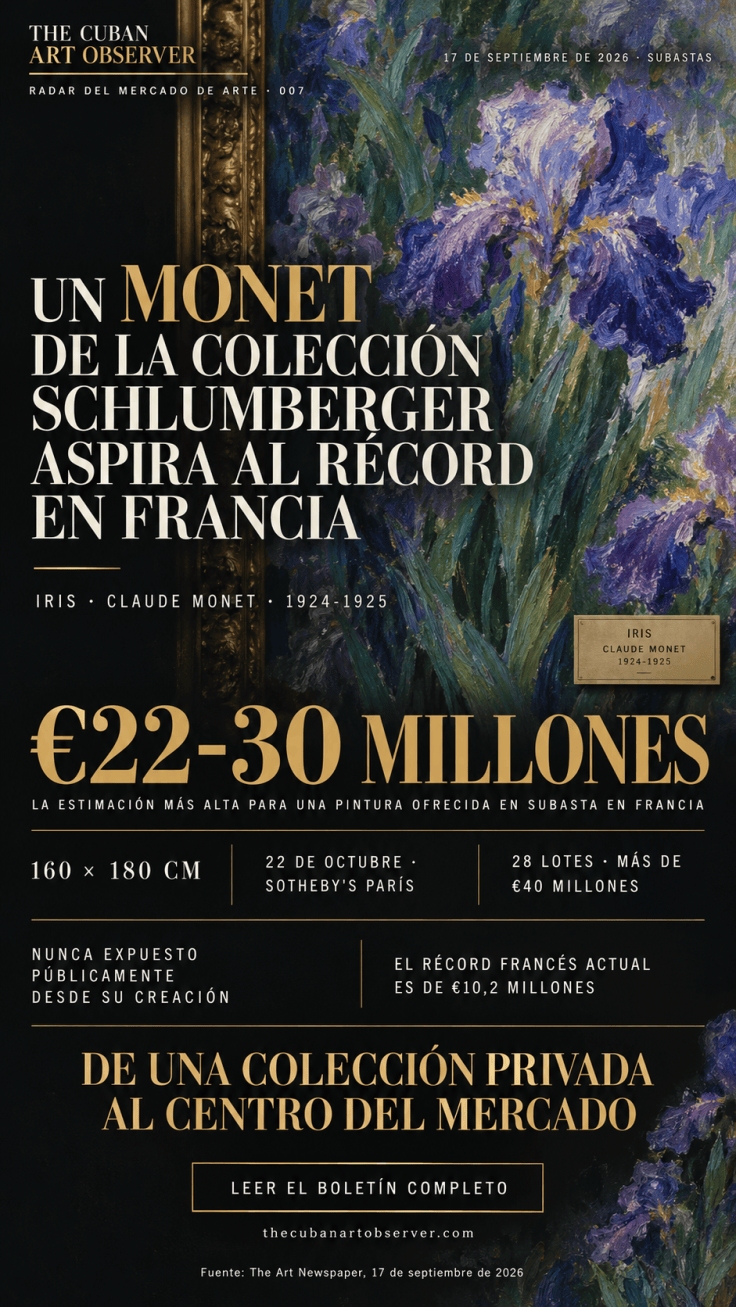 Radar 007 · Un Monet de la colección Schlumberger aspira al récord de subasta en&nbsp;Francia
