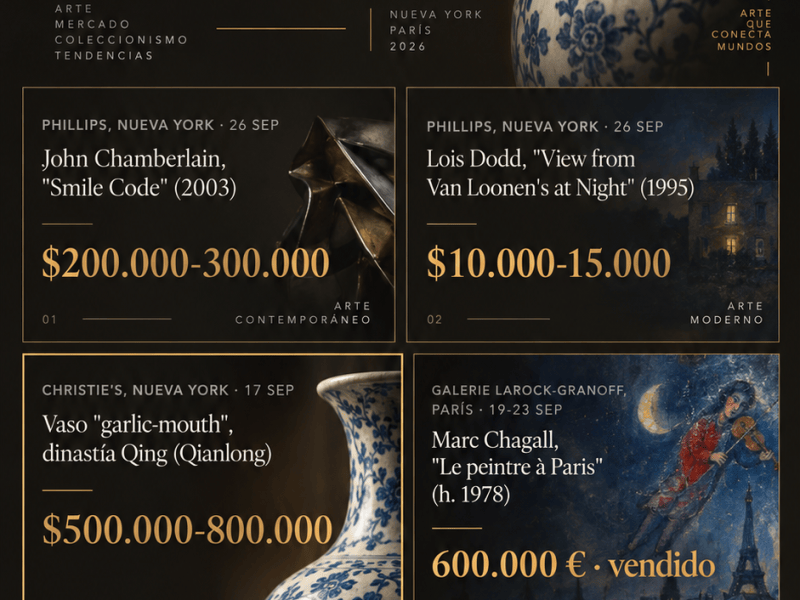 Radar 006 · Un Chagall tardío y un jarrón Qing abren el calendario de subastas de&nbsp;septiembre