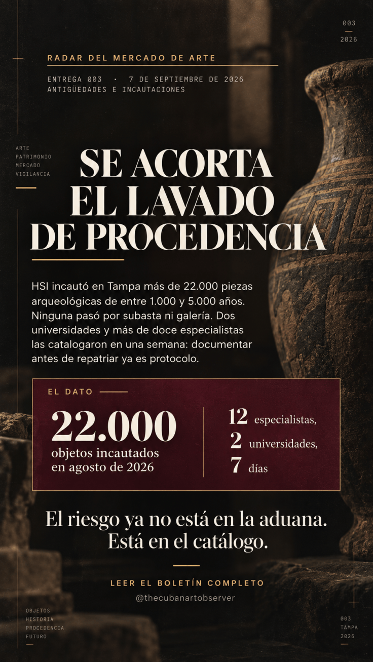 Radar 003 · HSI incauta más de 22.000 antigüedades en&nbsp;Tampa